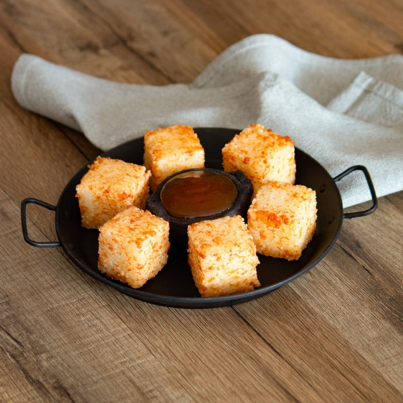 Dadinho di Tapioca con Salsa alle Albicocche