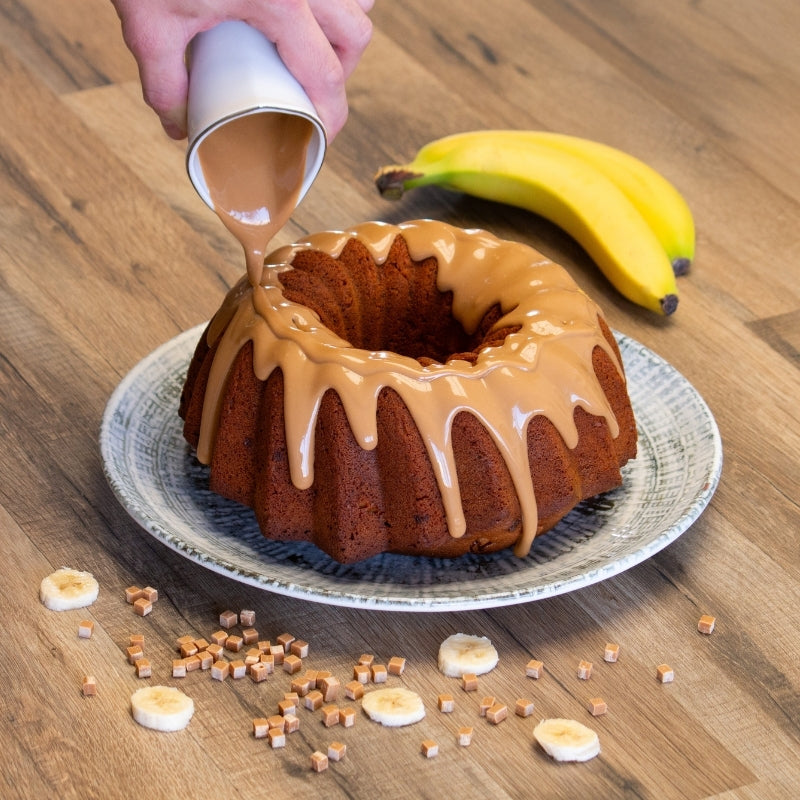 Torta di Banane con Crema al Caramello
